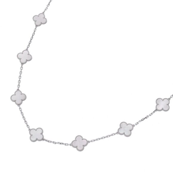 VAN CLEEF & ARPELS Vintage Alhambra Necklace 20P VCARF - Picture 9 of 12